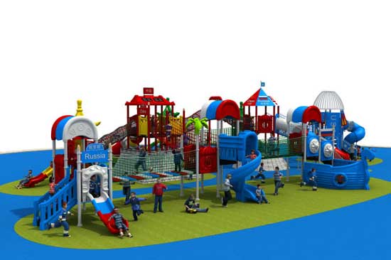 Kiddie outdoor commercial grade playground equipment sale