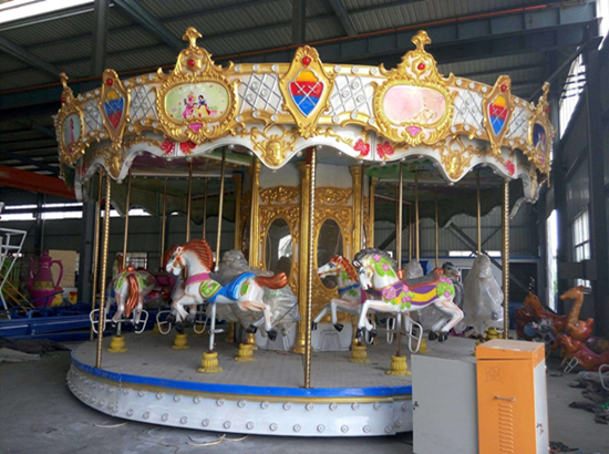 amusement park carousel rides in stock