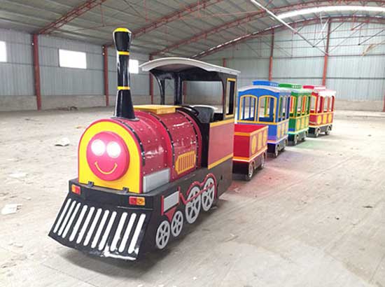 Amusement park trackless train for india