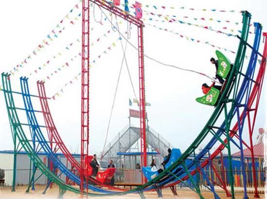 3 Ring Meniscus Roller Coaster Car Rides for Sale