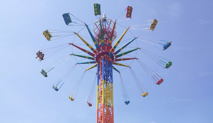 Swing tower ride for sale with 43 meters from Beston Rides