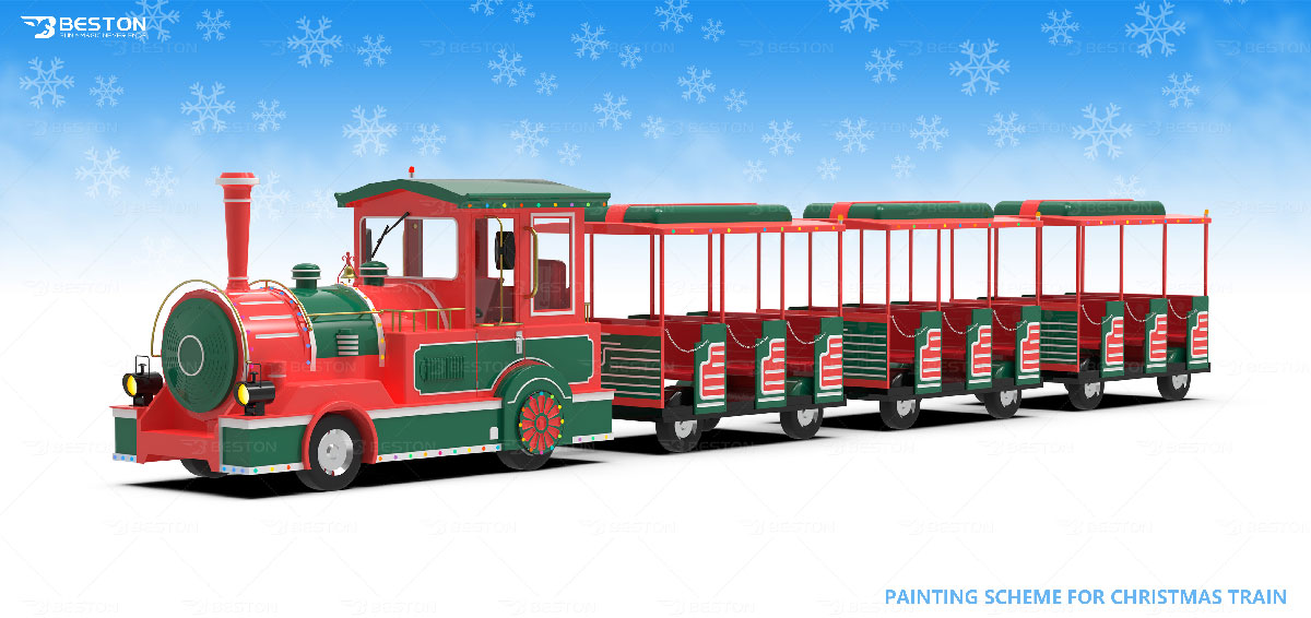 Christmas theme trackless train ride for sale