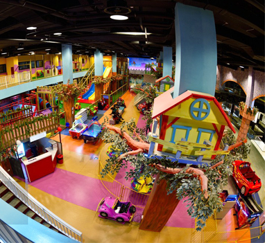 Indoor carousel rides for family centers