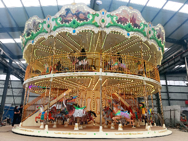 68 Seats Grand Carousel Ride With Two Story