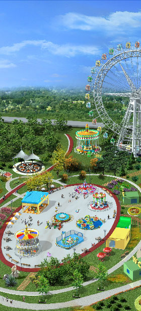 Carousel for amusement parks