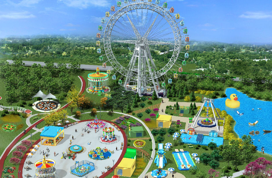 Carousel ride for amusement park