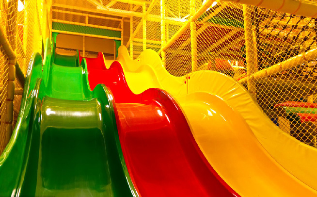 Kiddie Slides Area for Indoor Playground