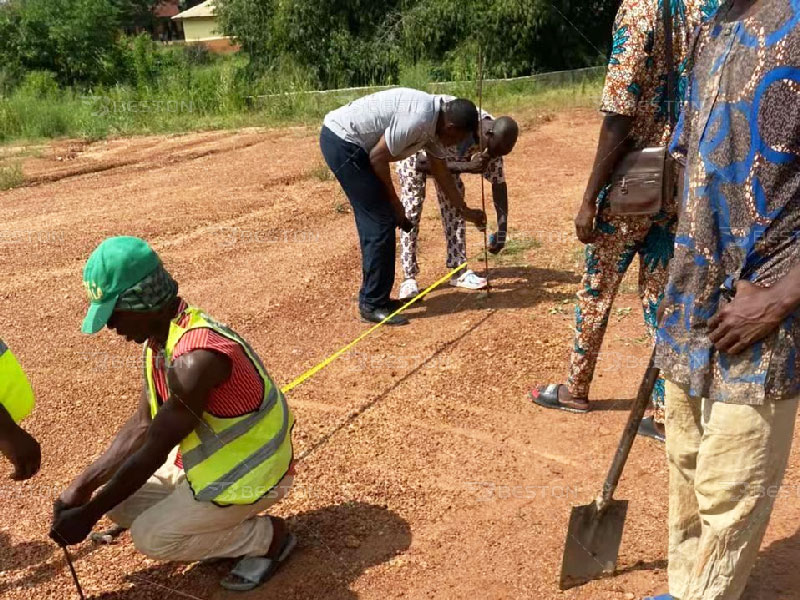 Levelling work for Nigeria park