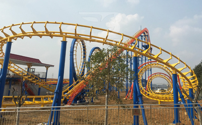 4 rings roller coaster rides for sale