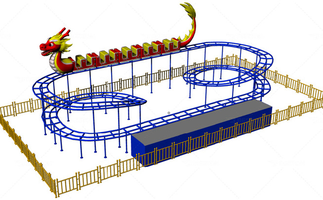 Dragon roller coaster for kids