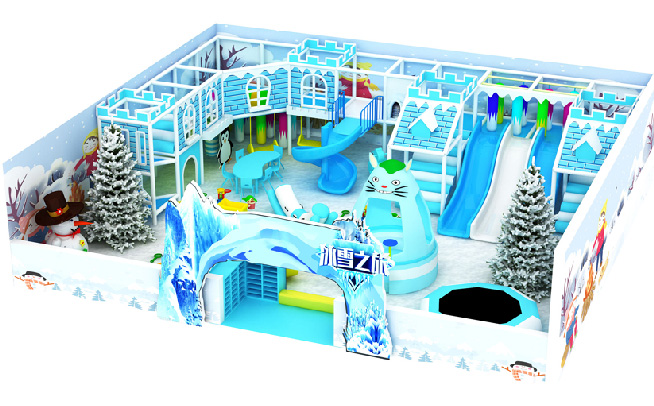 Ice theme indoor playground equipment for Dubai