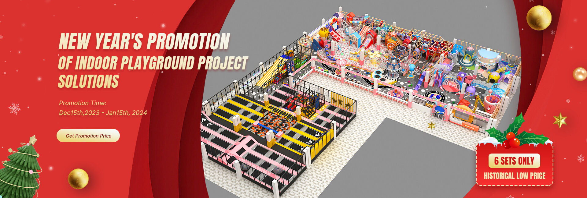 New year's promotion of indoor playground