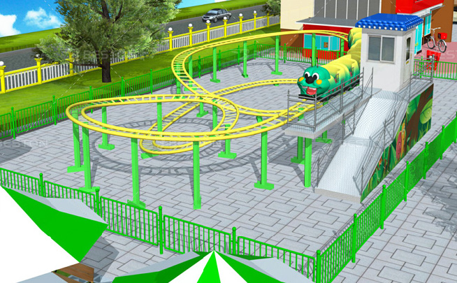 Slide worm roller coaster rides for sale